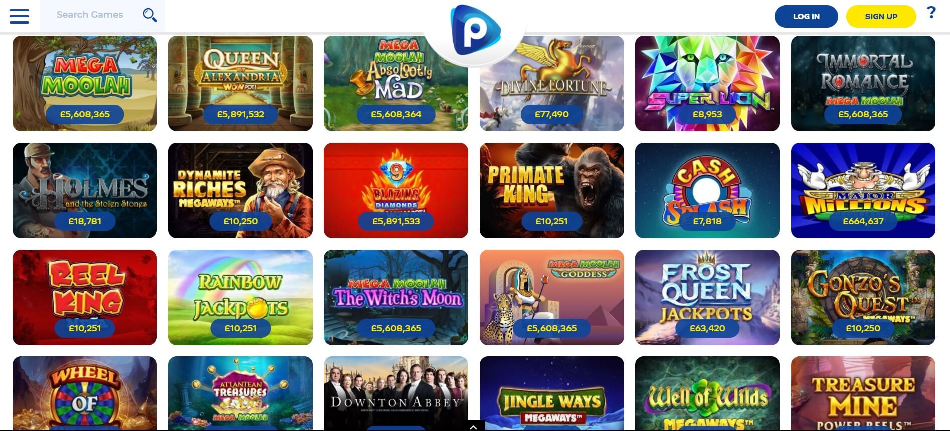 pelaa casino jackpots